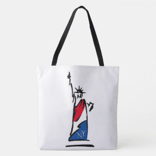Freiheitsstatue / Lady Liberty Streifen Tasche