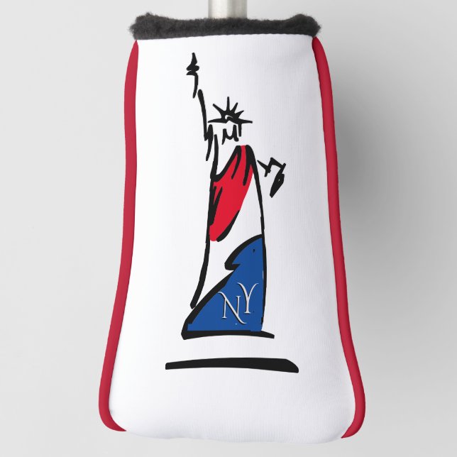 Freiheitsstatue / Lady Liberty Stripes Golf Headcover (Rotieren 90)