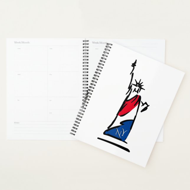 Freiheitsstatue / Lady Liberty Stripes Planer (Anzeige)