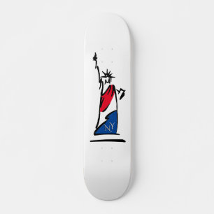 Freiheitsstatue / Lady Liberty Stripes Skateboard