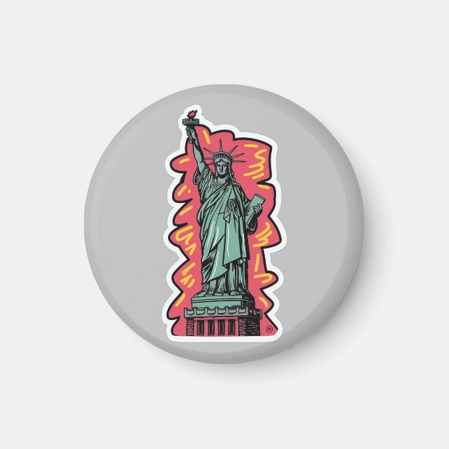 Freiheitsstatue Magnet (Vorne)