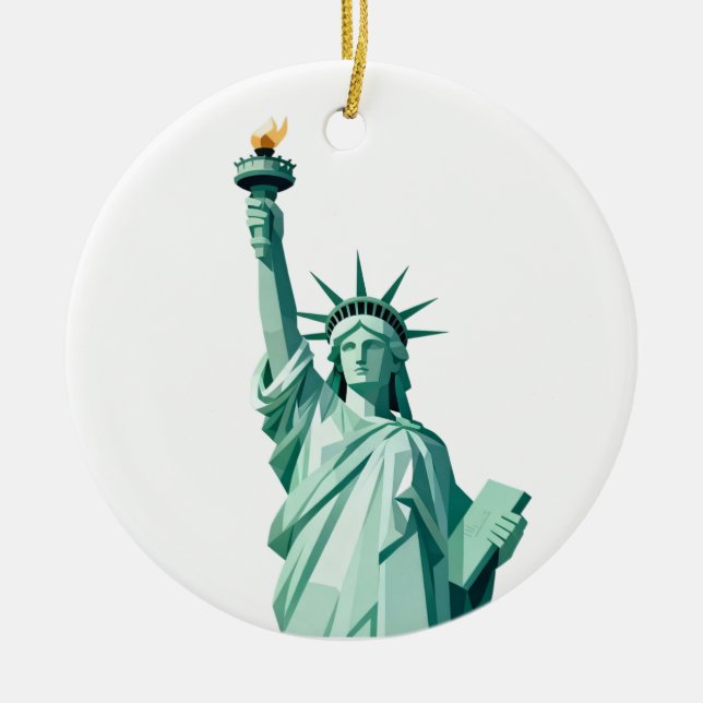 Freiheitsstatue Modernes Ornament (Vorne)