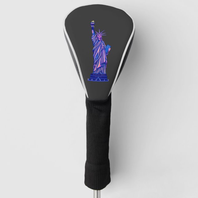 Freiheitsstatue - New York City-4. Juli - Golf Headcover (Vorderseite)