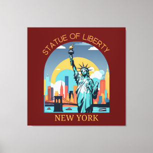 Freiheitsstatue, New York City Leinwanddruck
