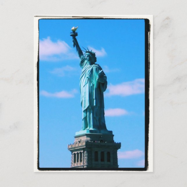 Freiheitsstatue - New York City Postcard Postkarte (Vorderseite)