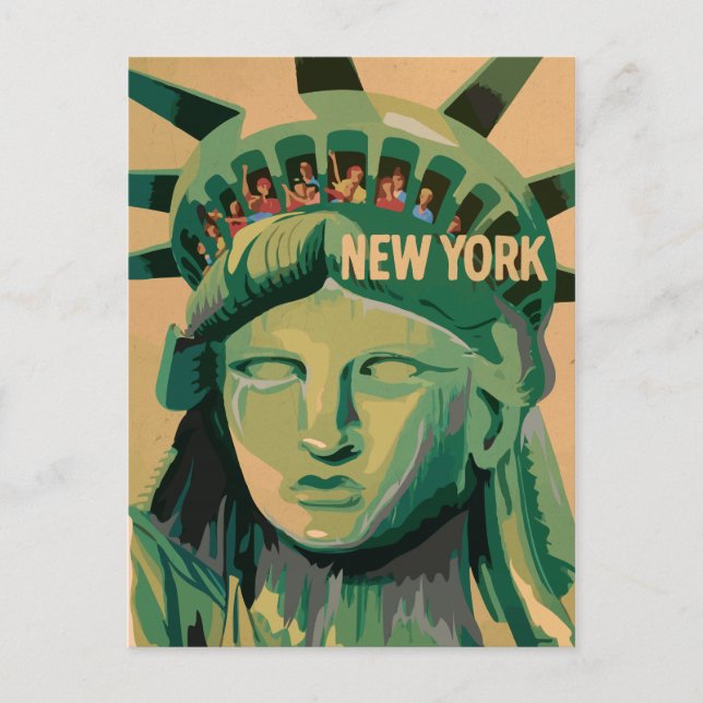 Freiheitsstatue - New York City Postkarte (Vorderseite)