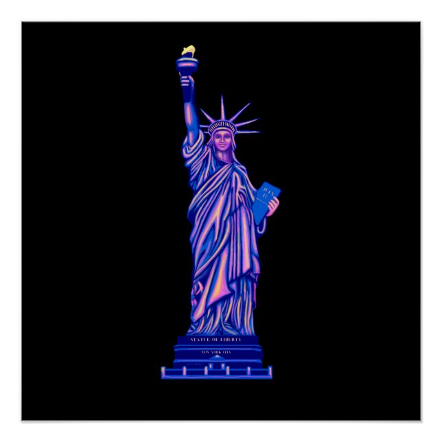 Freiheitsstatue-New York City-Sehenswürdigkeit Poster (Vorderseite)