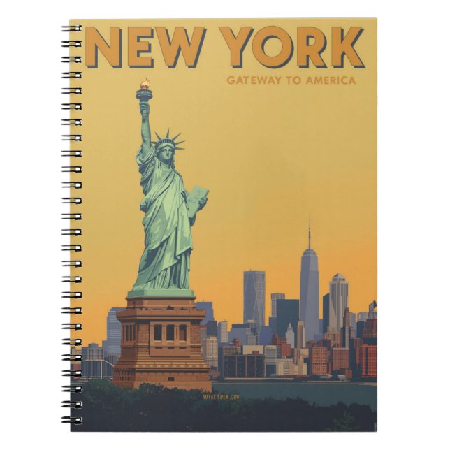 Freiheitsstatue New York City Travel Notizblock (Vorderseite)