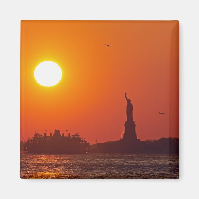 Freiheitsstatue, New York Harbour, NY, USA, Magnet (Vorne)
