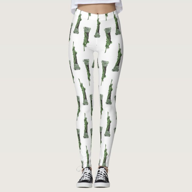 Freiheitsstatue New York Leggings (Vorderseite)