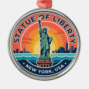 Freiheitsstatue New York Ornament Aus Metall