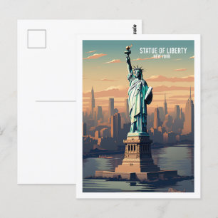 Freiheitsstatue New York Postkarte