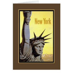 Freiheitsstatue New York Reiseplakat