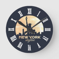 Freiheitsstatue New York Skyline Silhouette