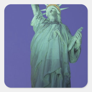 Freiheitsstatue, New York, USA Quadratischer Aufkleber