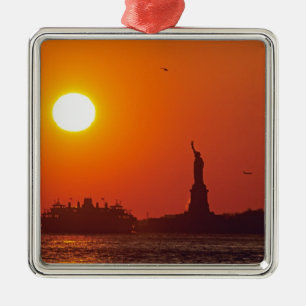 Freiheitsstatue, New Yorker Hafen, NY, USA, Ornament Aus Metall