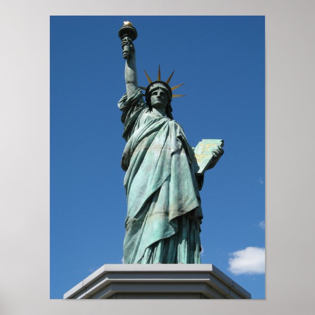 Freiheitsstatue Odaiba, Tokio, Japan Poster (Vorne)