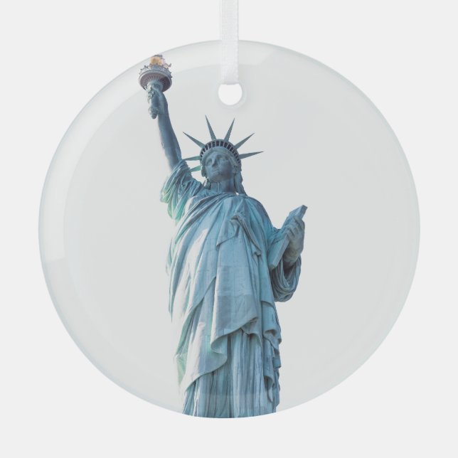Freiheitsstatue Ornament Aus Glas (Vorderseite)