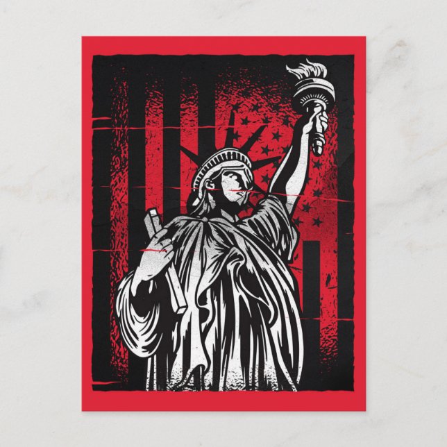 Freiheitsstatue Postcard Postkarte (Vorderseite)