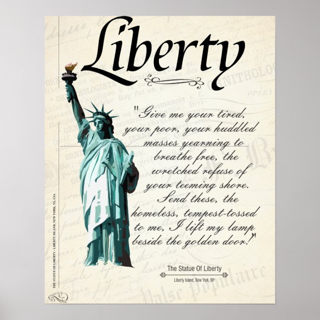 Freiheitsstatue Poster (Vorne)