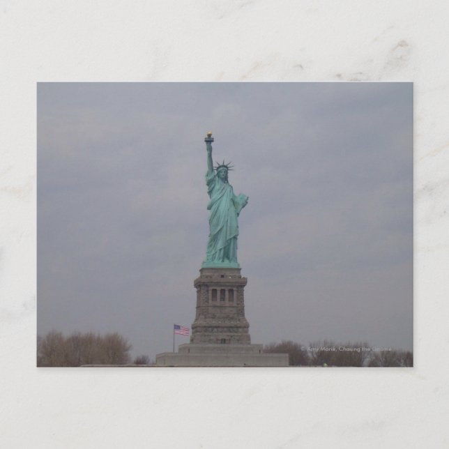 Freiheitsstatue Postkarte (Vorderseite)