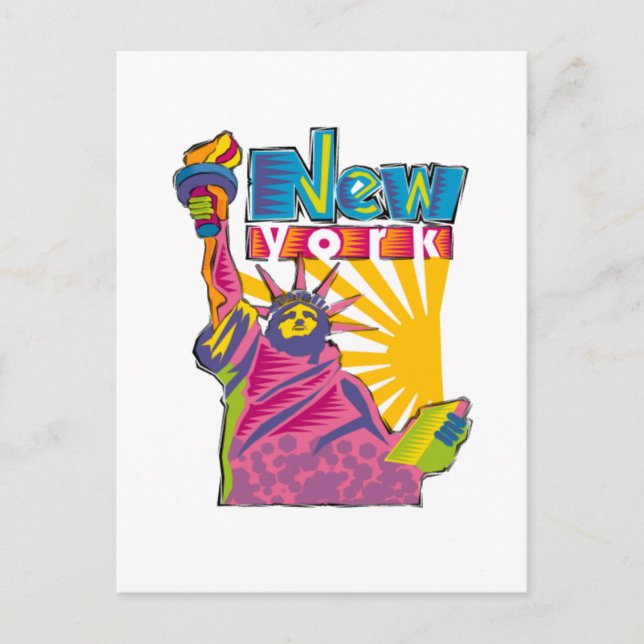 Freiheitsstatue Postkarte (Vorderseite)