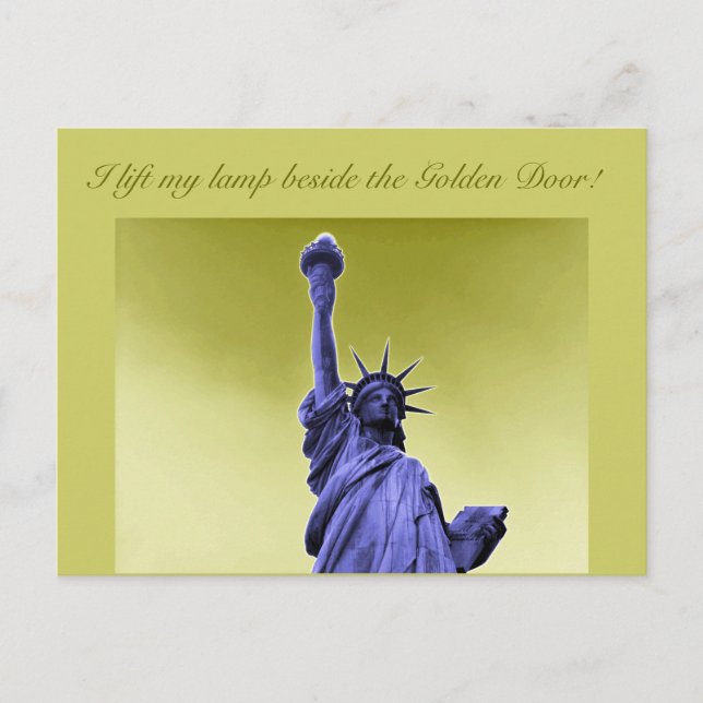Freiheitsstatue Postkarte (Vorderseite)