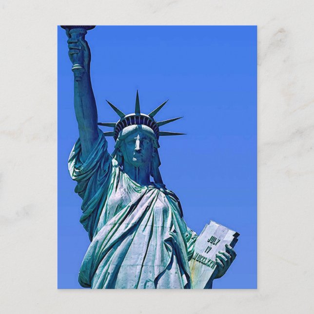 Freiheitsstatue Postkarte (Vorderseite)