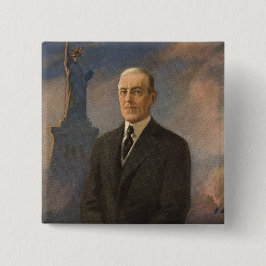 Freiheitsstatue & Präsident Woodrow Wilson Button