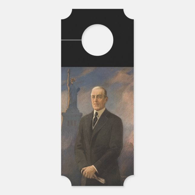 Freiheitsstatue & Präsident Woodrow Wilson Türanhänger (Vorderseite)