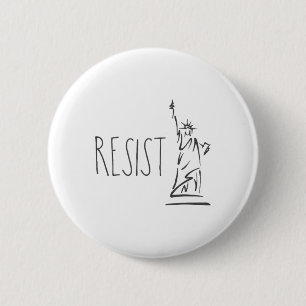 Freiheitsstatue Pro Immigration Resist Button