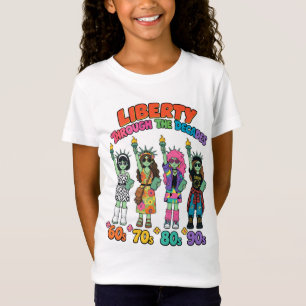 Freiheitsstatue Retro-Mode Durch 4 Jahrzehnte T-Shirt