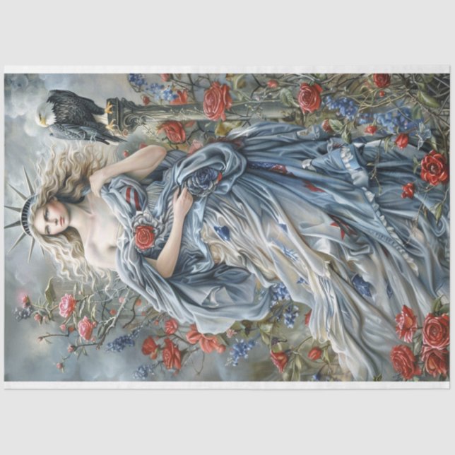 Freiheitsstatue Seidenpapier (Vorderseite)