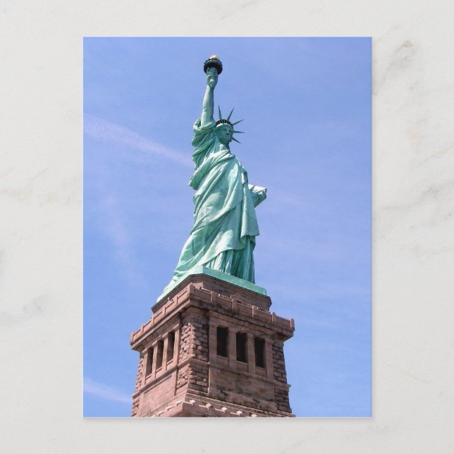 Freiheitsstatue - Seitenansicht Postkarte (Vorderseite)