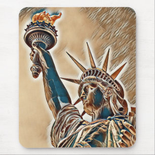 Freiheitsstatue stilisiert mousepad