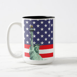 Freiheitsstatue Tasse USA Flagge Kaffeetasse