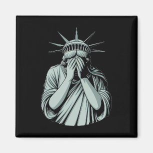 Freiheitsstatue Trauriges Amerika Magnet