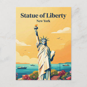 Freiheitsstatue USA Postkarte