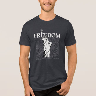 Freiheitsstatue V2 T-Shirt – Reise Freiheit Des Tri-Blend Shirt