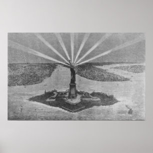 Freiheitsstatue, von 'The Graphic' Poster