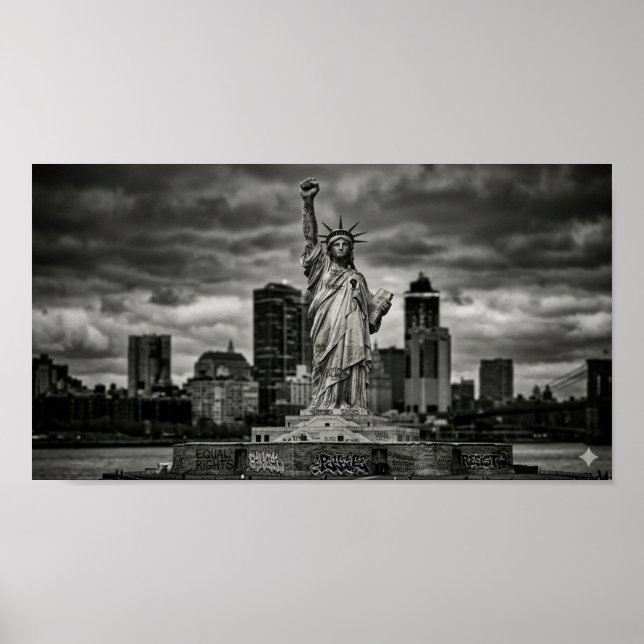 Freiheitsstatue-Widerstandsplakat Poster (Vorne)