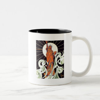 Freiheitsstatue Zweifarbige Tasse