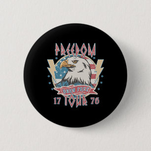 Freiheitstour Born To Be Free 4. Juli 1776 Adler Button