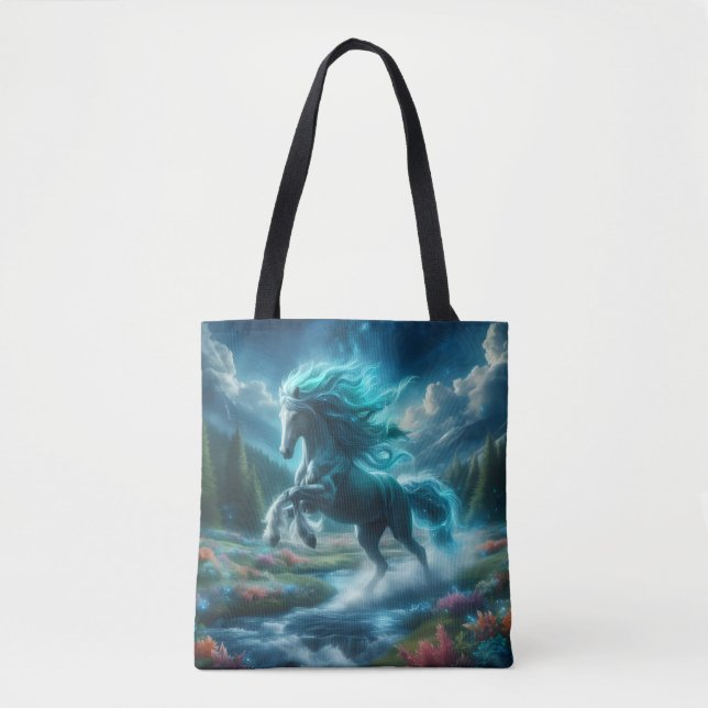 Freilaufendes Türkispferd Tasche (Vorderseite)