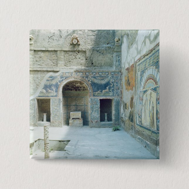 Freilicht triclinium des Hauses von Neptun Button (Vorderseite)