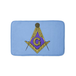Freimaurer (blau) badematte