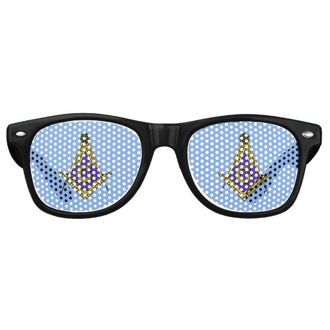Freimaurer (blau) partybrille (Vorderseite)