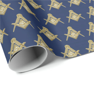 Freimaurer Freimaurer Quadrat und Kompass Freimaur Geschenkpapier