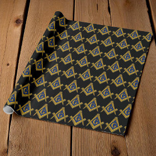 Freimaurer Freimaurer Quadrat und Kompass Freimaur Geschenkpapier