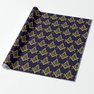Freimaurer Freimaurer Quadrat und Kompass Freimaur Geschenkpapier